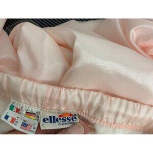 Vintage Ellesse Italian pants light pink fully lined straight leg elastic waist.